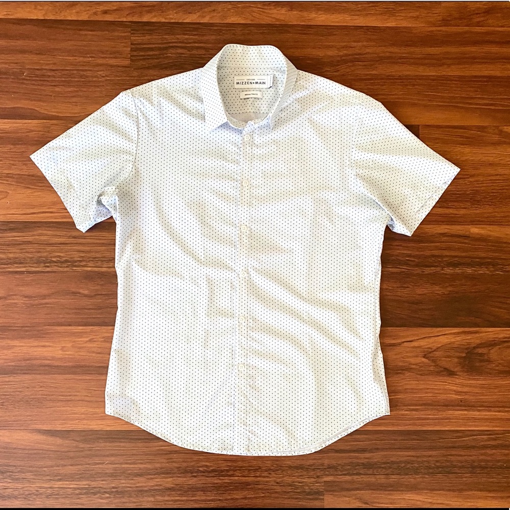 Med Mizzen+Main Leeward Light Blue Cross Geo Print